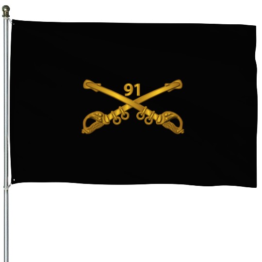 Army 91st Cavalry Branch wo Txt House Flags