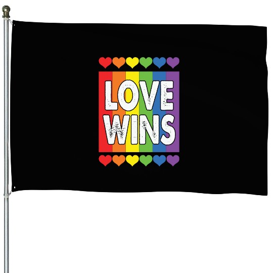 LBGT Flag Gay Pride Human Love Wins House Flags