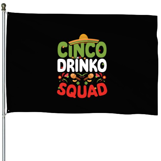 Cinco De Drinko | Bourbon Drinker House Flags | Whisky