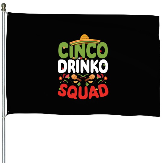 Cinco De Drinko | Bourbon Drinker House Flags | Whisky