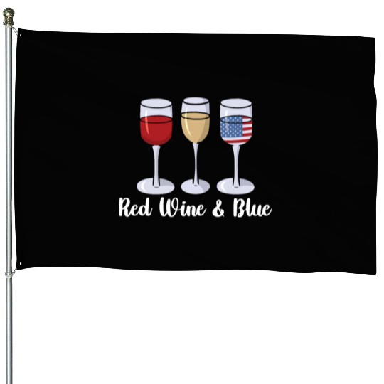 Red Wine & Blue | Bourbon Drinker House Flags | Whisky