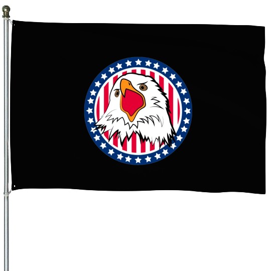 Red White and Blue For You House Flags