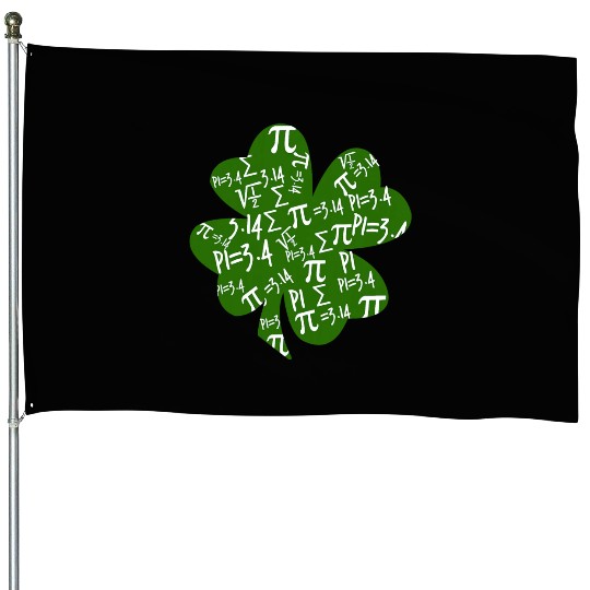 St Patrick s Day PI House Flags Green Shamrock PI Teez