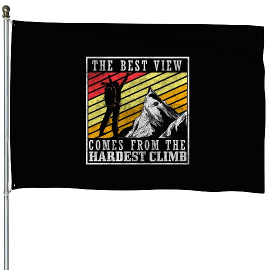 Mountaineering Mountaineering Mountains House Flags