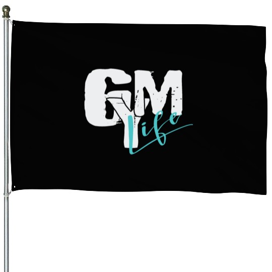 GYM life: Muscles Training Fitness Sport Hobby Fit House Flags