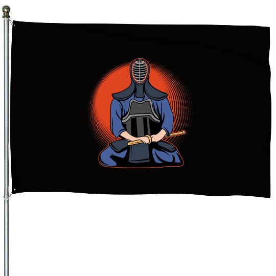 Kendo Master Kenjutsu Bamboo Swords Japanese MMA House Flags