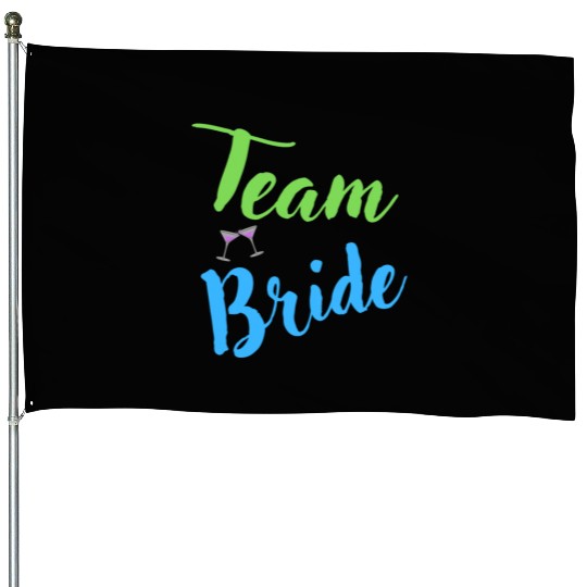 Team Bride Bachelorette Party Hen Party House Flags