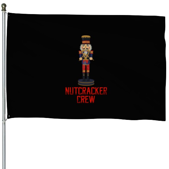 Nutcracker Crew Ballet Dance Play Retro Nut Cracke House Flags