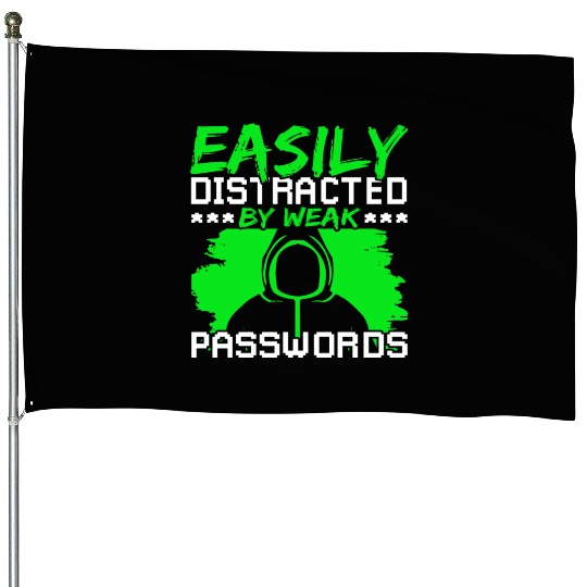 Cyber Security Ethical Hacker Password House Flags