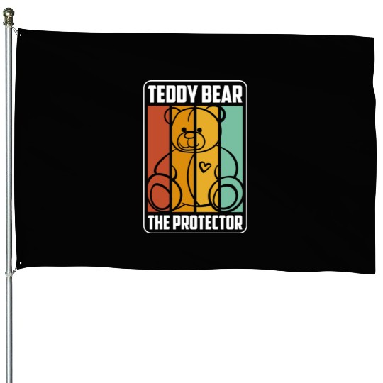 Teddy Bear Offspring Pregnant House Flags