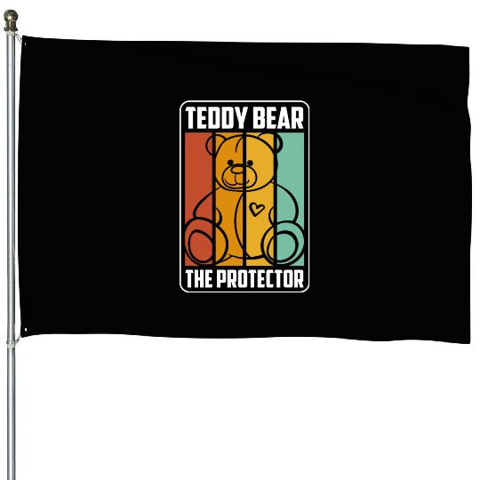 Teddy Bear Offspring Pregnant House Flags