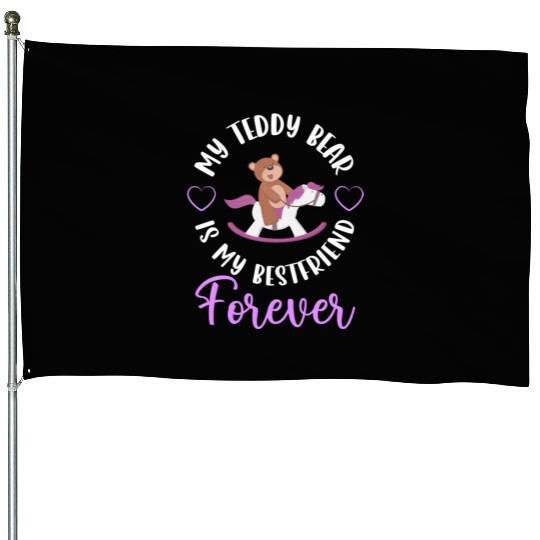 Teddy Bear Stuffed Animal Family Stuffed Animal House Flags