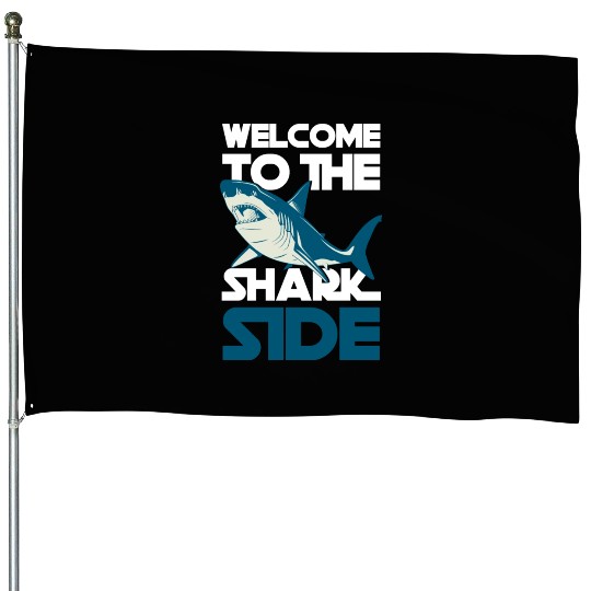Great White Shark Shark Fin Sailing Tiger Shark House Flags
