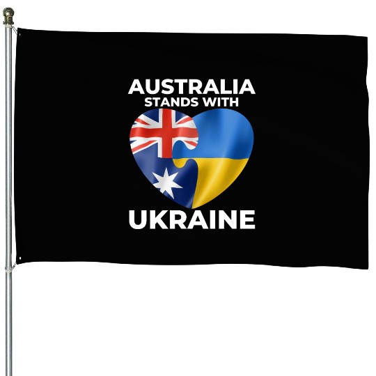 Australia stands with Ukraine House Flags