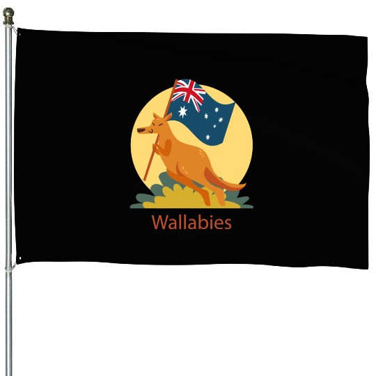 Wallabies Rugby australia sport team House Flags