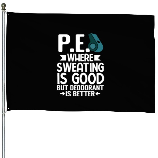 PE Teacher Education Gym Physical Education House Flags