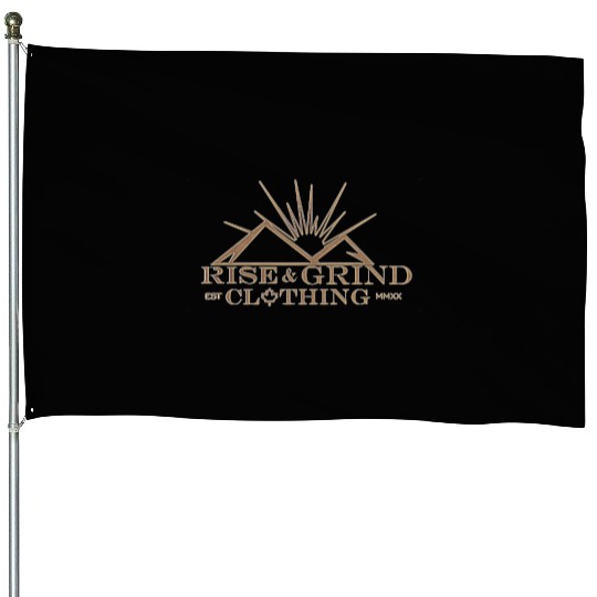 ABOVE THE MOUNTAINS RISE & GRIND CLOTHING CON LOGO House Flags