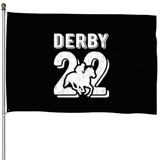 Kentucky Racing 2022 Derby Horse Racing House Flags
