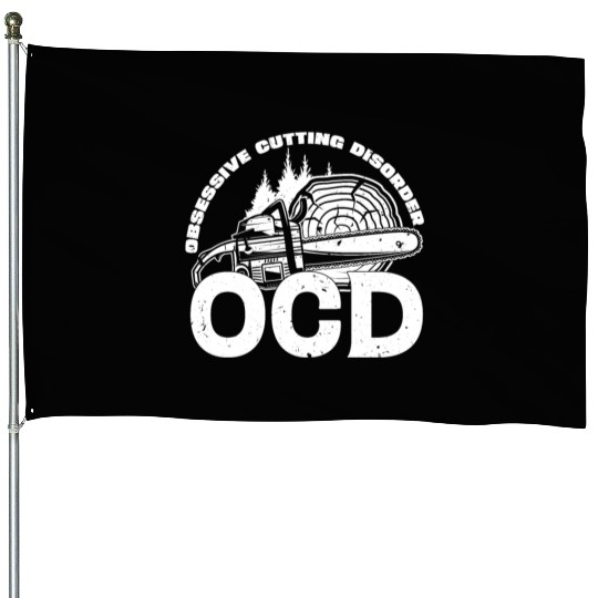 Logger Lifestyle Classic Lumberjack Worker Gifts House Flags