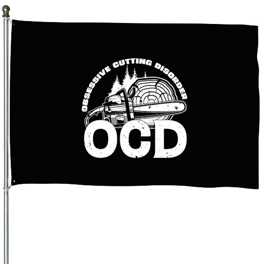 Logger Lifestyle Classic Lumberjack Worker Gifts House Flags