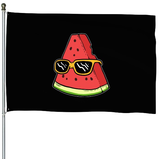 Chilling Watermelon Tourist Gift House Flags