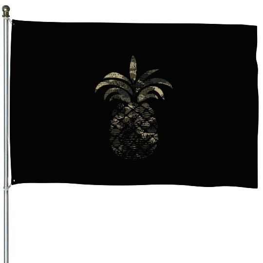 Distressed Camo Camouflage Eapple Lover Birthday House Flags