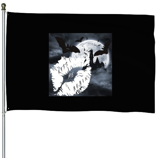 Kiss Me House Flags