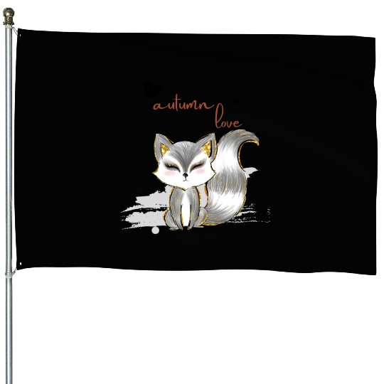 Leaf Autumn Tree Orange Fall Leaves Season House Flags