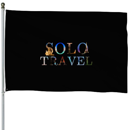 in love with solo travel, in all seasons House Flags