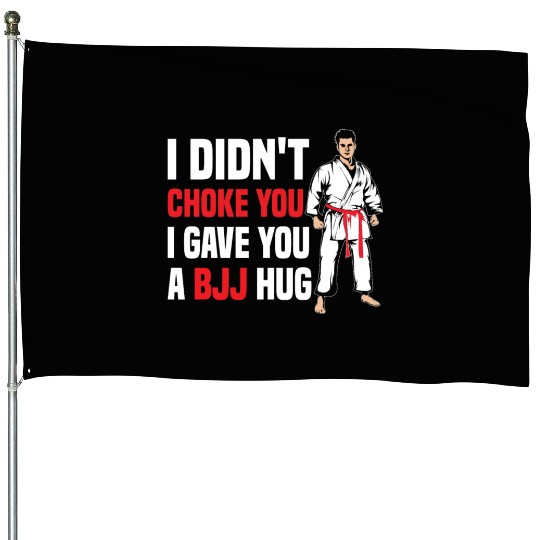 I Didn't Choke You BJJ Hug - Brazilian Jiu Jitsu House Flags