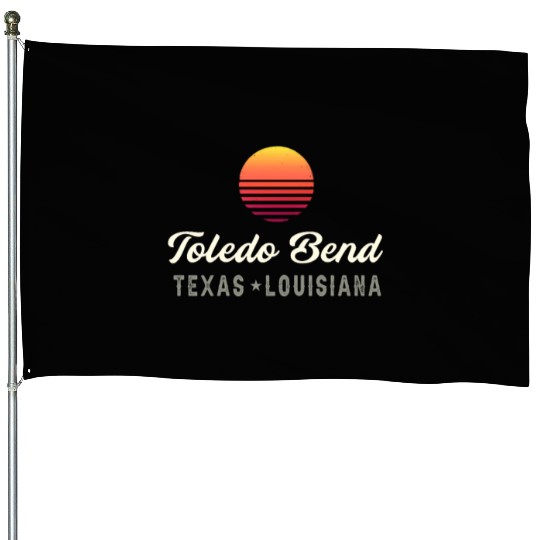 Toledo Bend,TEXAS LOUISIANA Bass Fishing House Flags