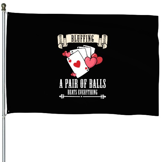 Card Game Blackjack All In House Flags