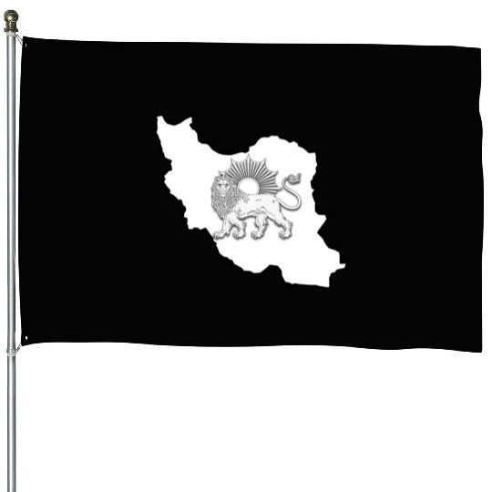 Iran Lion Sun House Flags