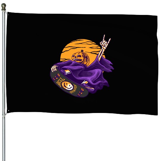 GRIM REAPER SKATEBOARD House Flags