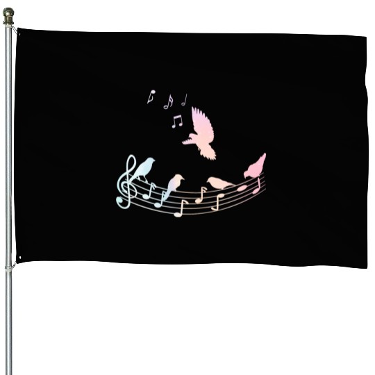 Musician Bird Nature Music House Flags