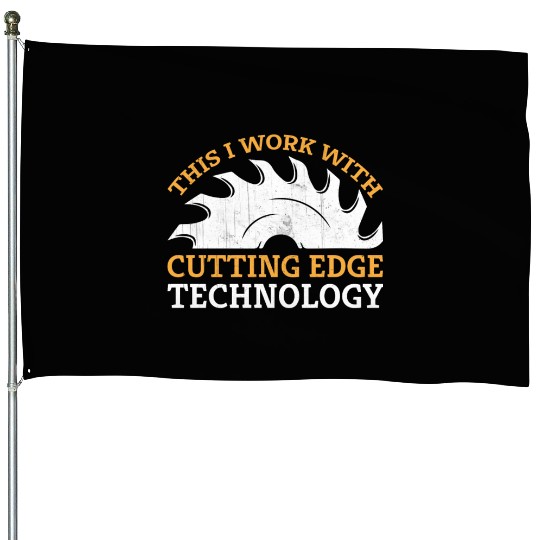 Chainsaw Carving Woodworking Carpenter House Flags