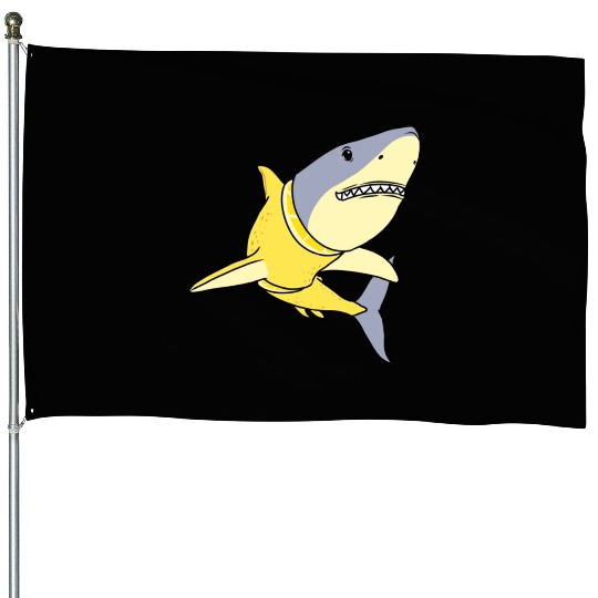 Lemon Shark for Lemon Lover House Flags