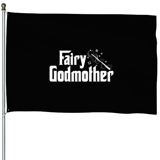 Fairy Godmother Cute Wand Star Spell Fantasy Gift House Flags