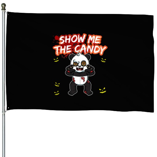 Show Me The Candy Halloween Costume Trick Or Treat House Flags