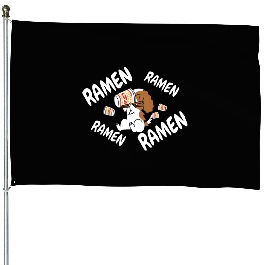 Cavalier King Charles Spaniel Instant Ramen House Flags