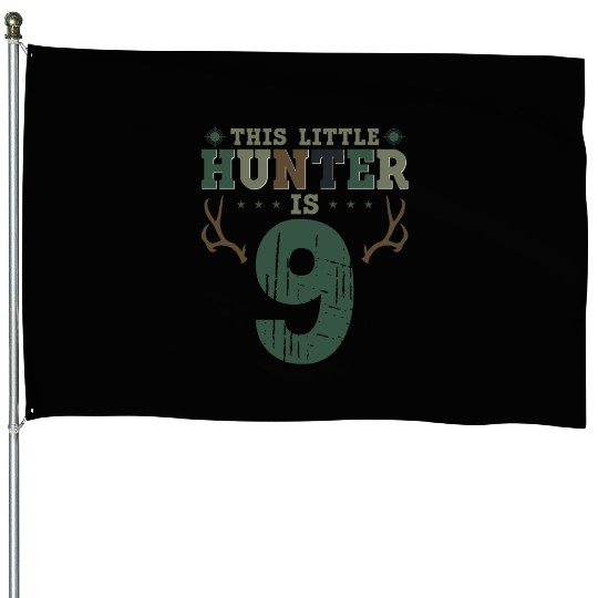 Buck Deer Hunting Hunter Kid 9th House Flags
