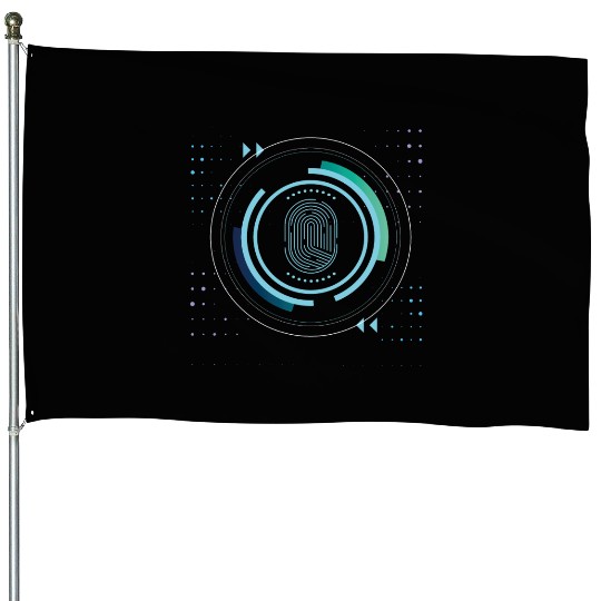 identity nerd geek save pc core security code House Flags