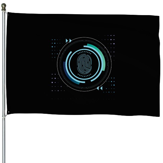 identity nerd geek save pc core security code House Flags
