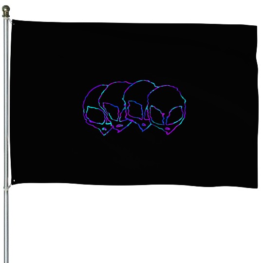Alien Gift Extraterrestrial UFO AREA 51 Sci-fi House Flags