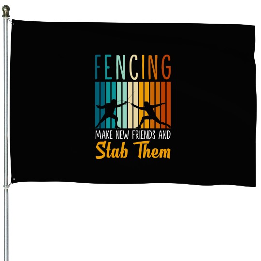 Fencing Sport Sword Sword Sport Fencing House Flags