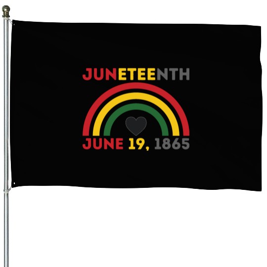 JUNETEENTH June 19th Black African American Day House Flags