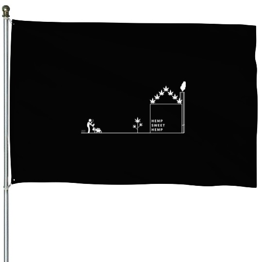 Hemp Sweet Hemp White 3x House Flags