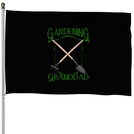 Gardening Grandad Landscaping Granddad Grandpa House Flags