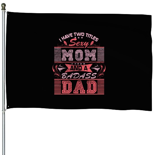 Single Mom Mom Daughter Gift Idea House Flags