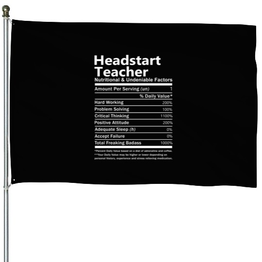 Headstart Teacher House Flags - Nutritional And Undeni